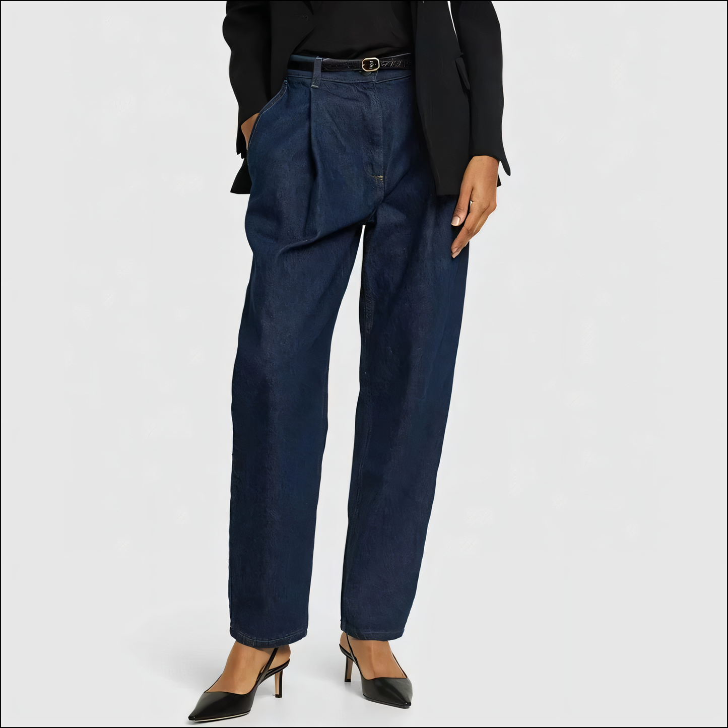 Damen Falten Waschjeans - Vintage-inspiriert