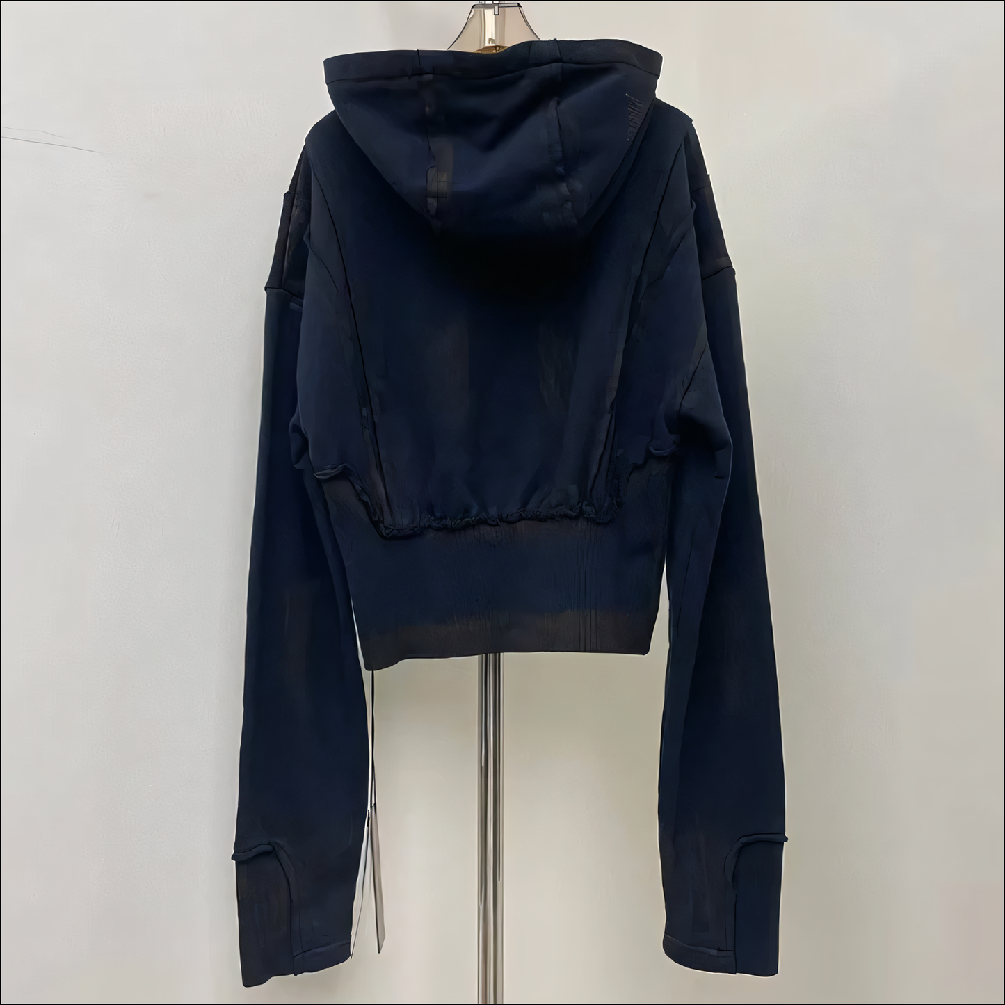 Damen Tie-Dye Patchwork Rollkragen Kapuzenpullover